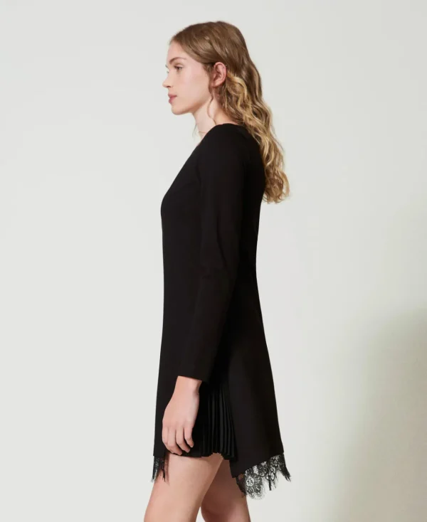 TWINSET Milano Abito Corto Con Pizzo | Vestiti Corti