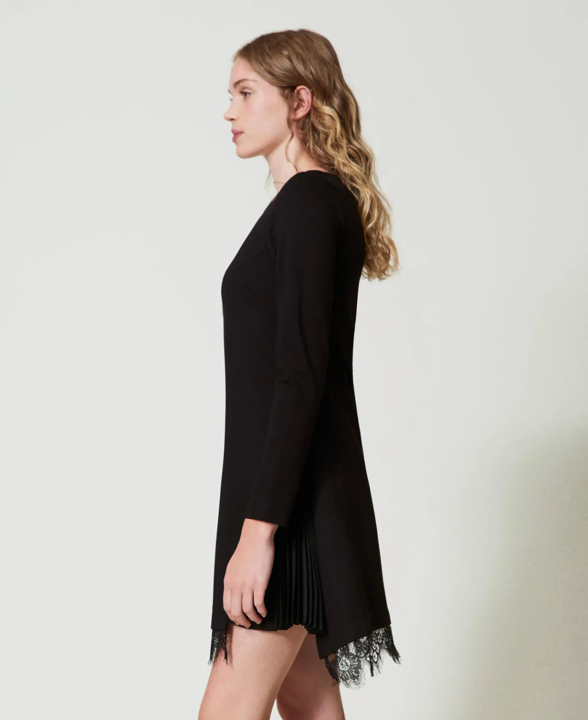 TWINSET Milano Abito Corto Con Pizzo | Vestiti Corti