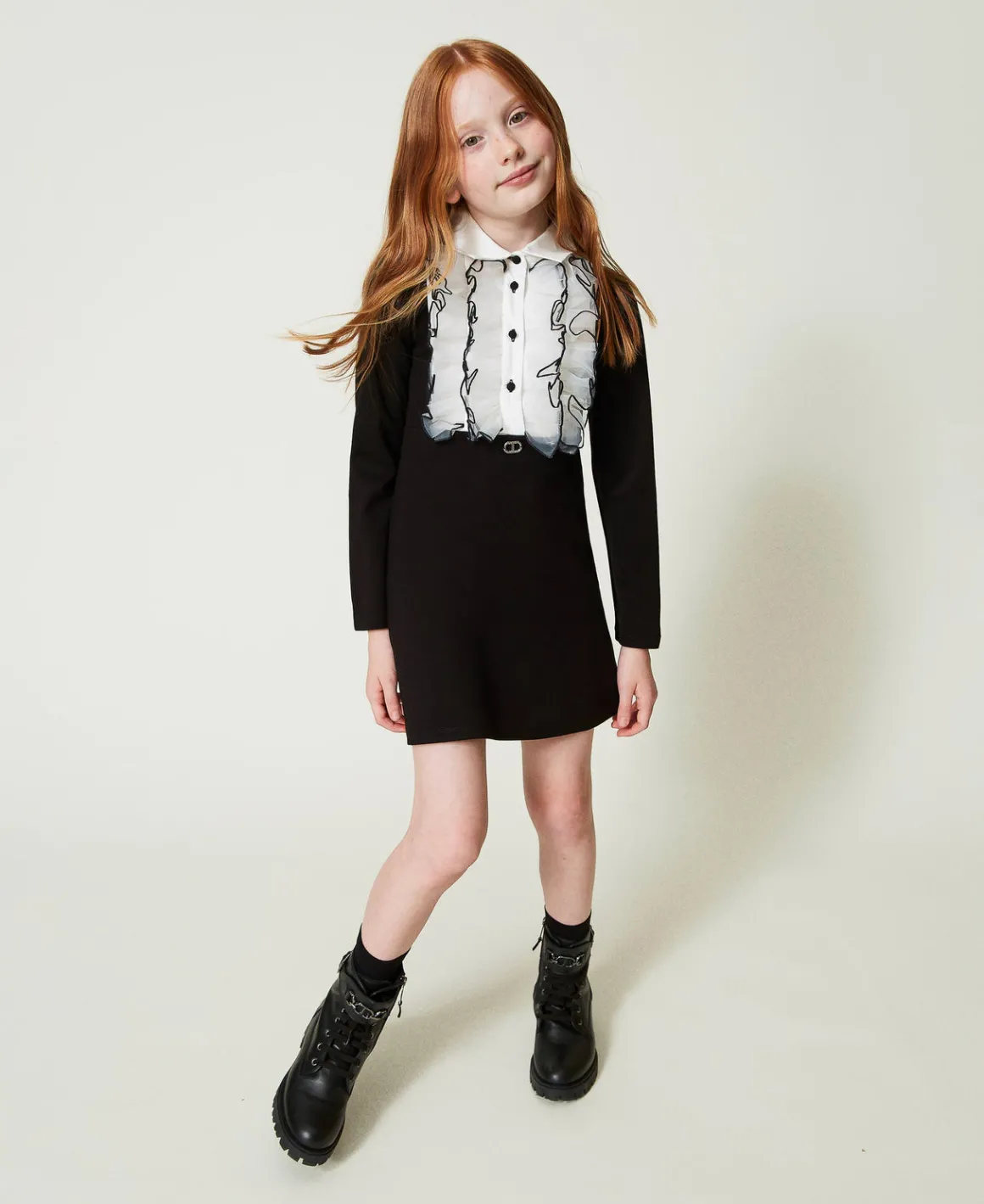 TWINSET Milano Abito Corto Con Volant In Organza | Vestiti