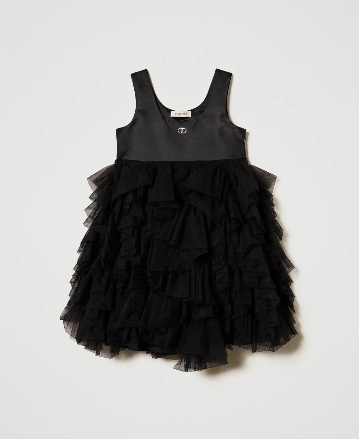 TWINSET Milano Abito Corto Con Volant In Tulle | Vestiti