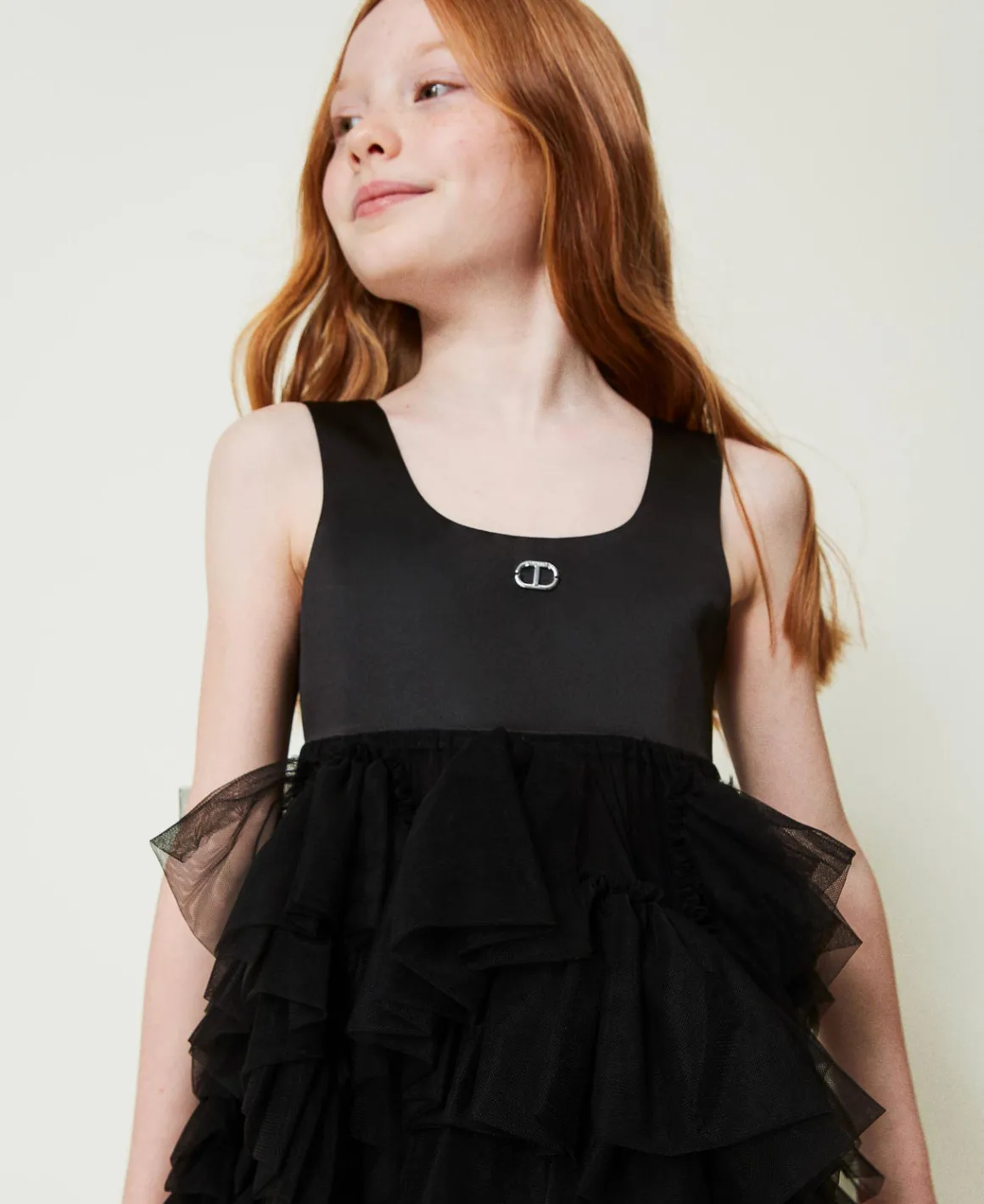 TWINSET Milano Abito Corto Con Volant In Tulle | Vestiti
