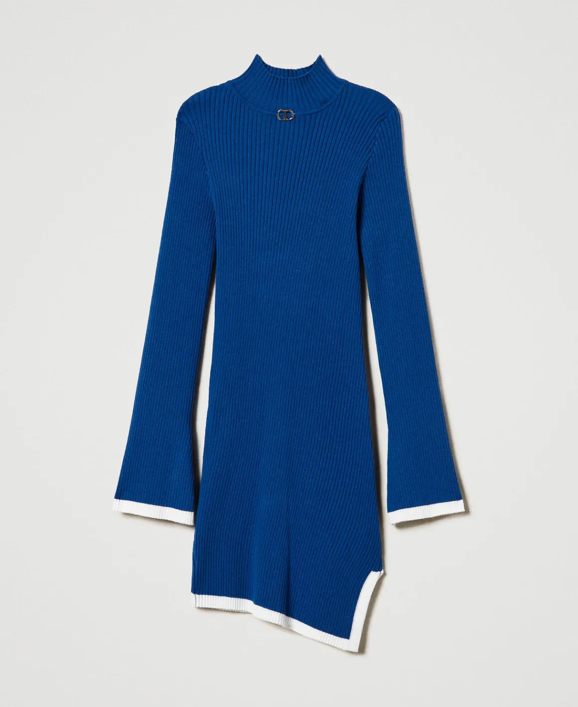 TWINSET Milano Abito Corto Fitted In Maglia A Costine | Vestiti