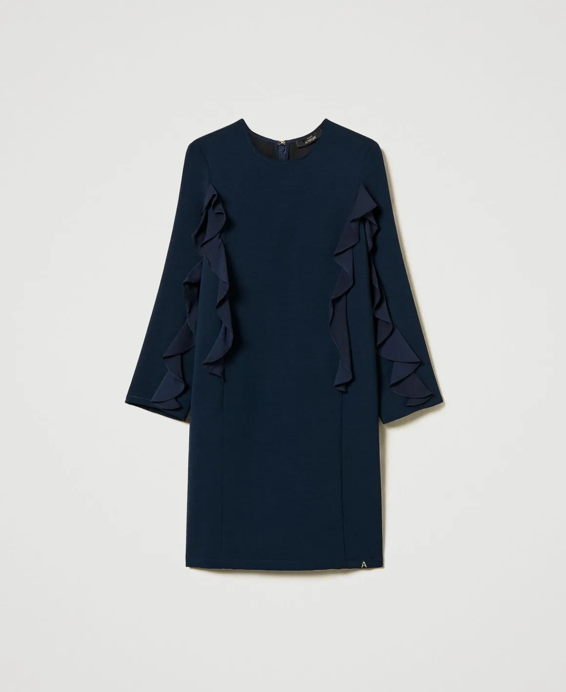 TWINSET Milano Abito Corto In Cady Con Volant | Vestiti Corti