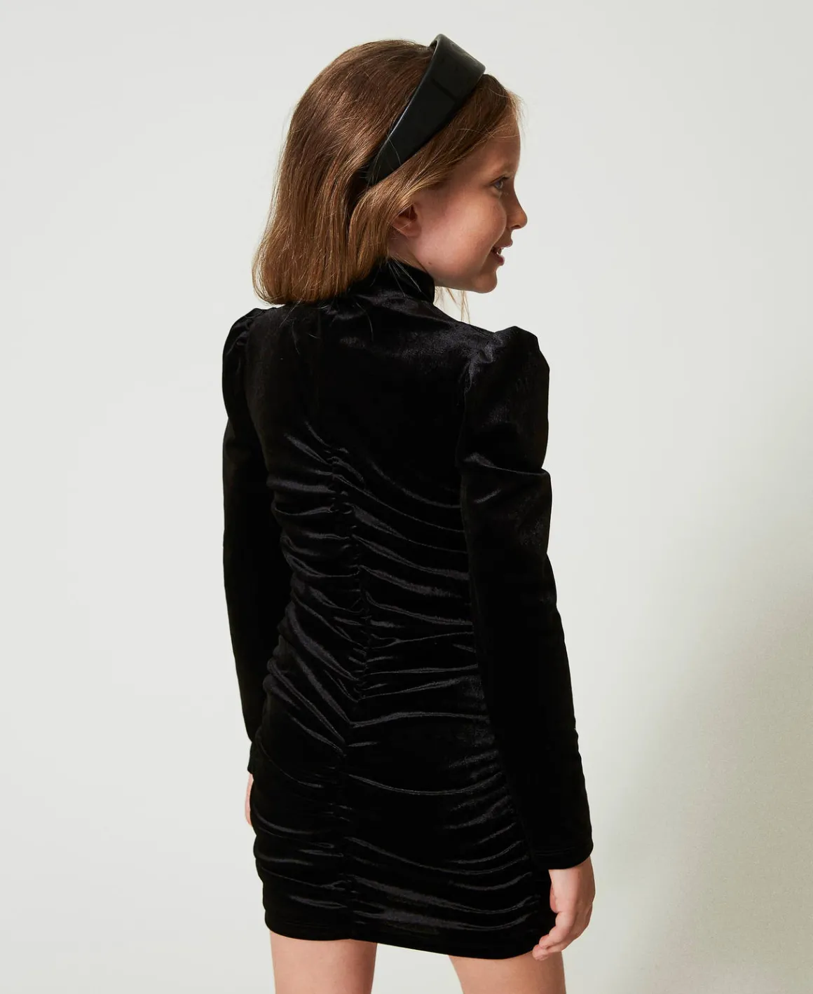 TWINSET Milano Abito Corto In Ciniglia Con Arricciature | Vestiti