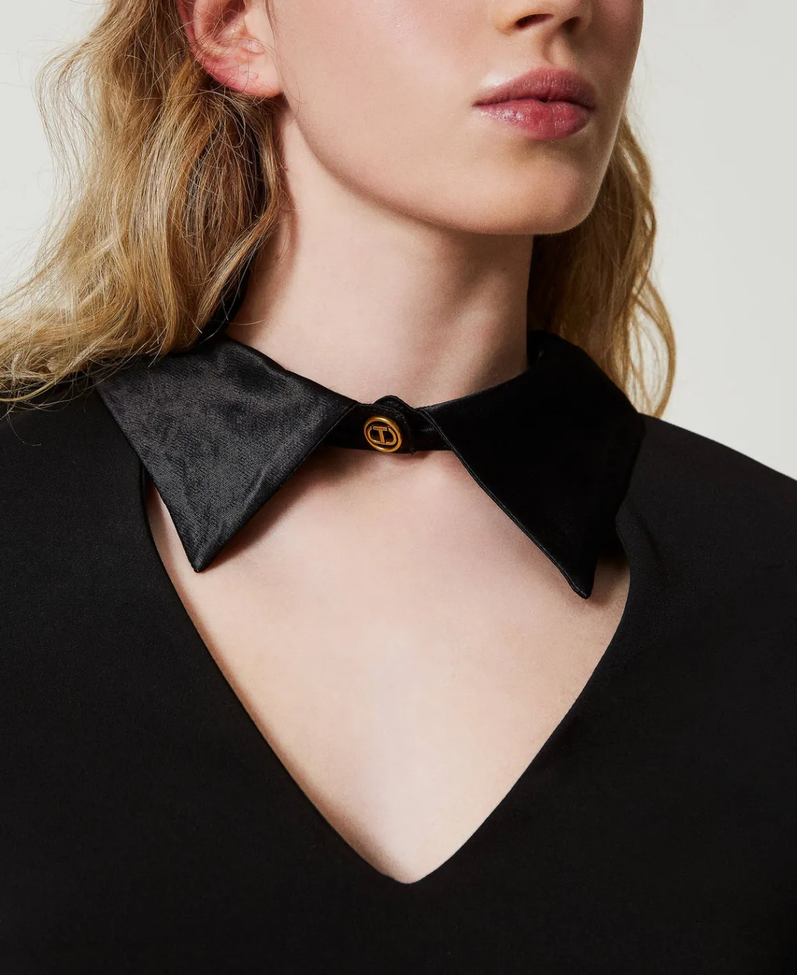 TWINSET Milano Abito Corto In Crêpe Con Dettagli In Raso | Vestiti Da Cerimonia | Vestiti Eleganti