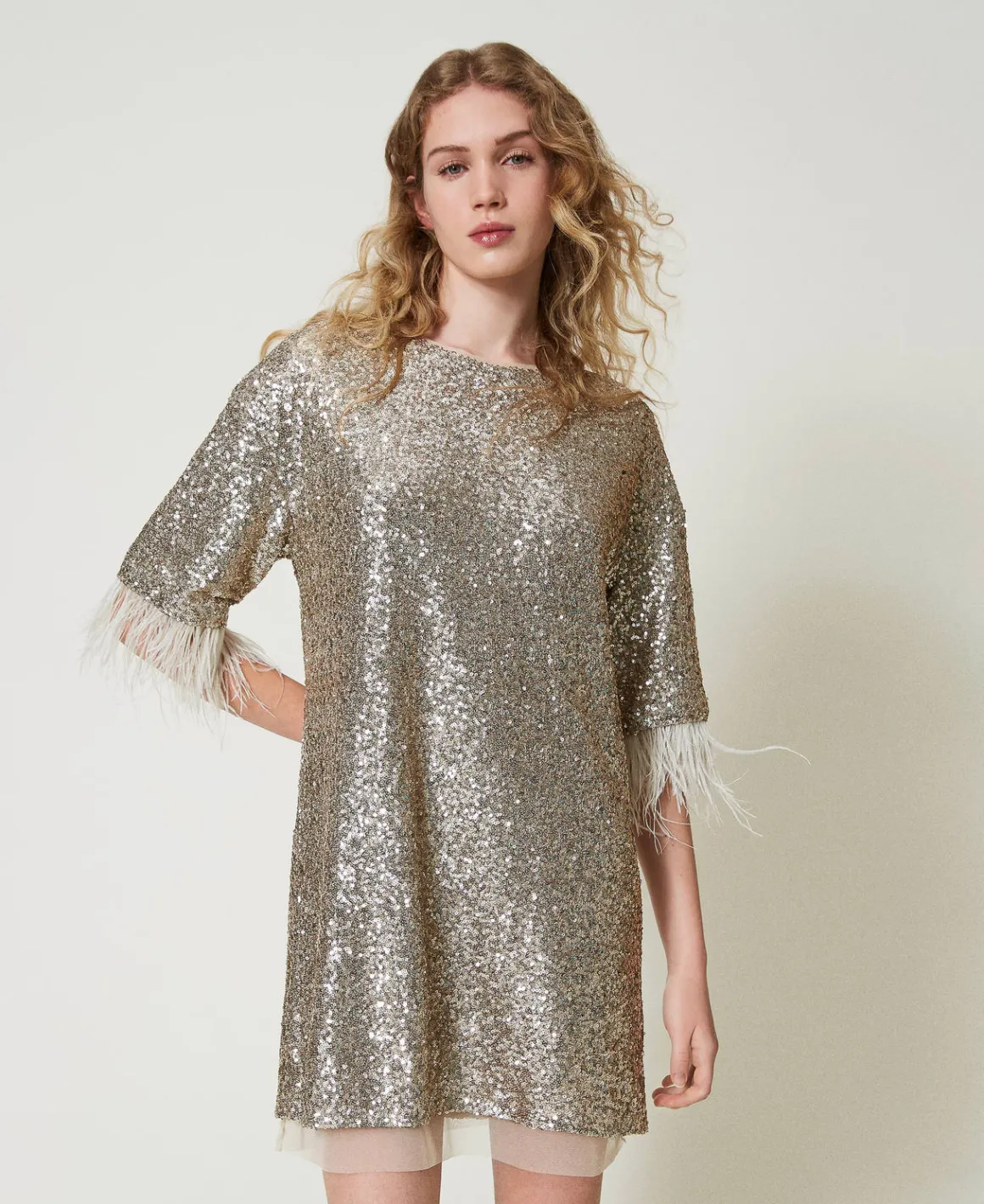 TWINSET Milano Abito Corto In Full Paillettes | Vestiti Da Cerimonia | Vestiti Eleganti