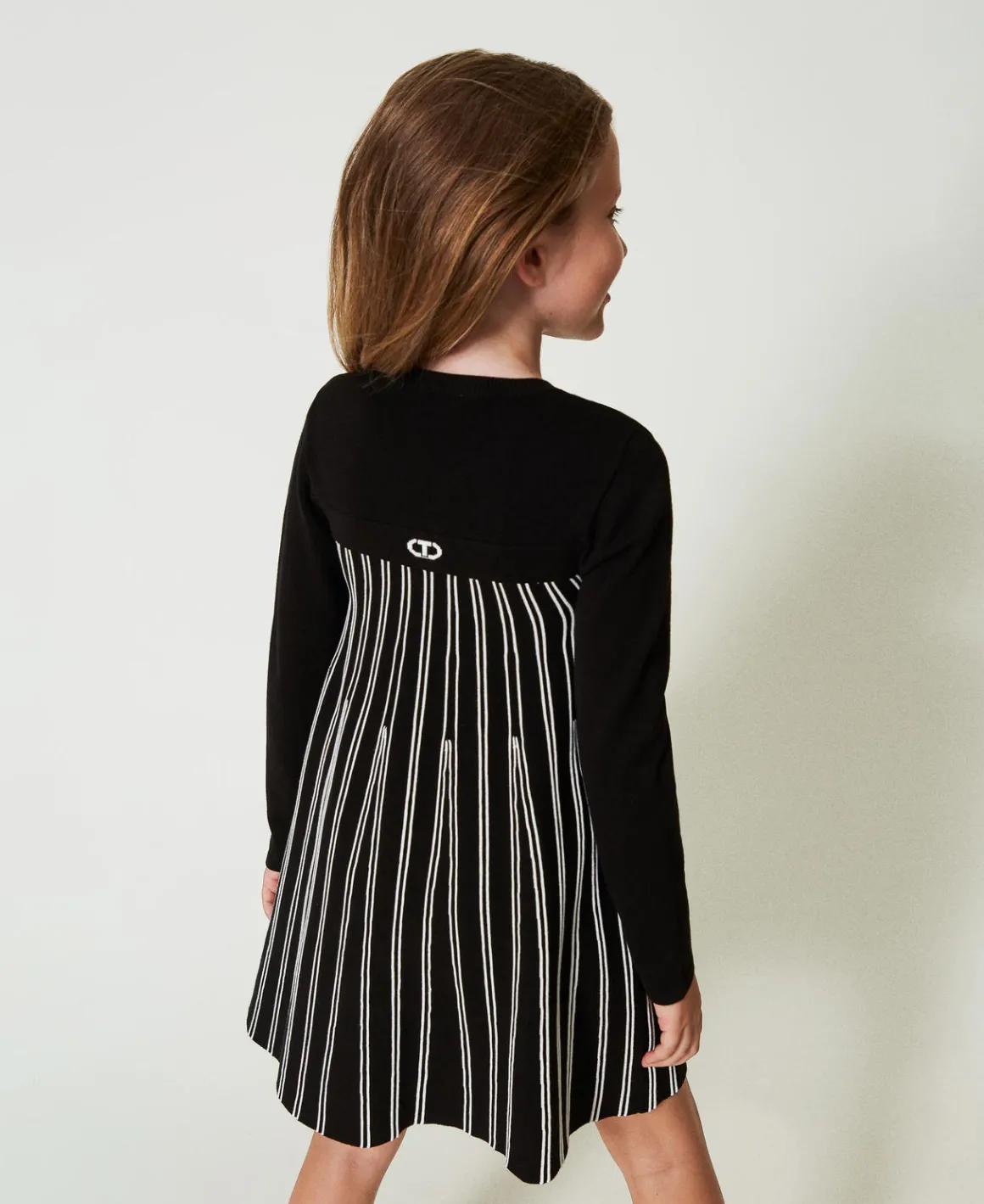 TWINSET Milano Abito Corto In Maglia A Righe Flexage | Vestiti