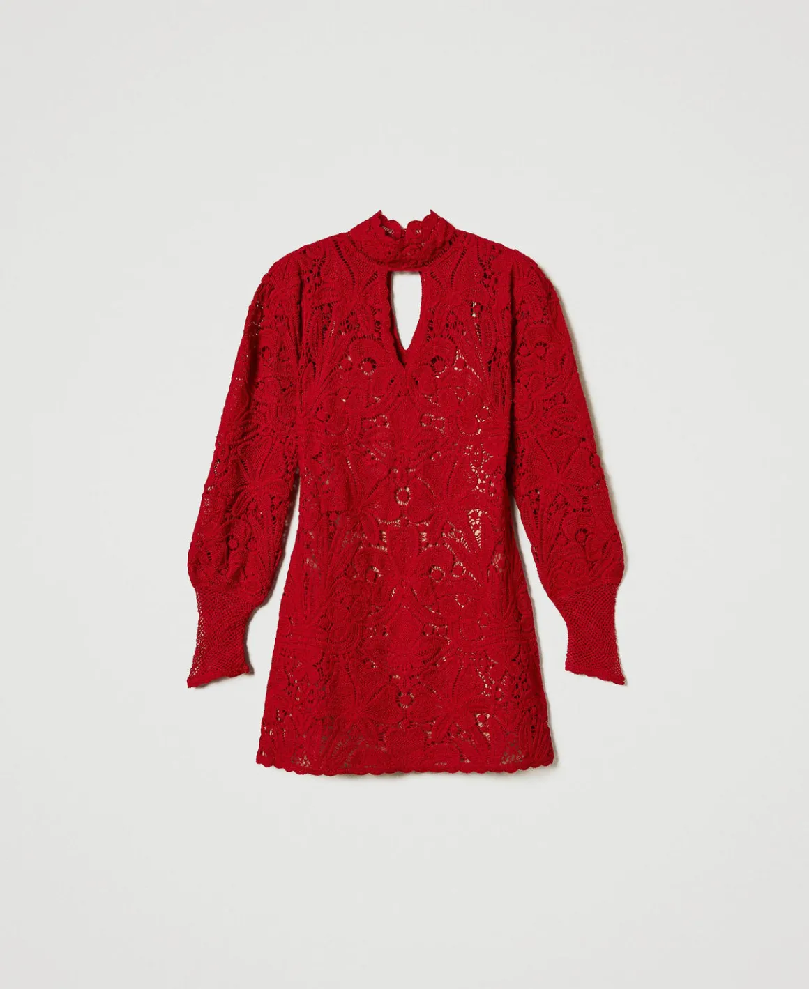 TWINSET Milano Abito Corto In Maglia Crochet A Fiori | Vestiti Da Cerimonia | Vestiti Eleganti