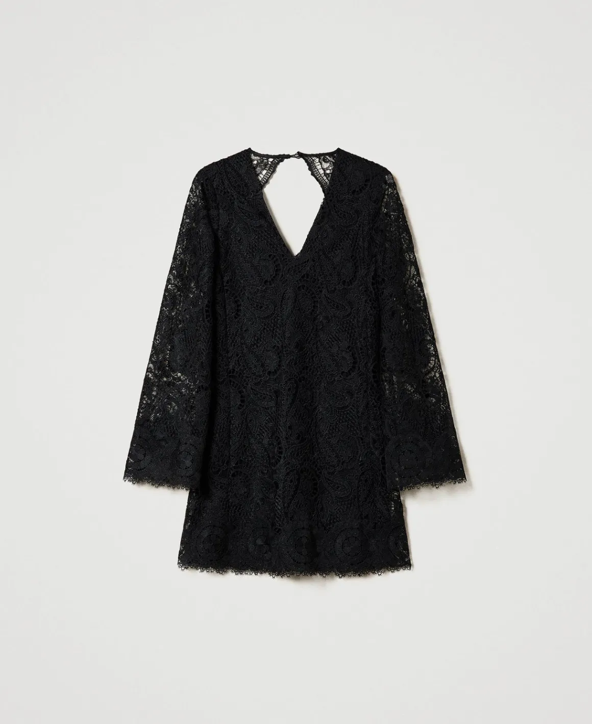 TWINSET Milano Abito Corto In Pizzo Macramè | Vestiti Da Cerimonia | Vestiti Eleganti