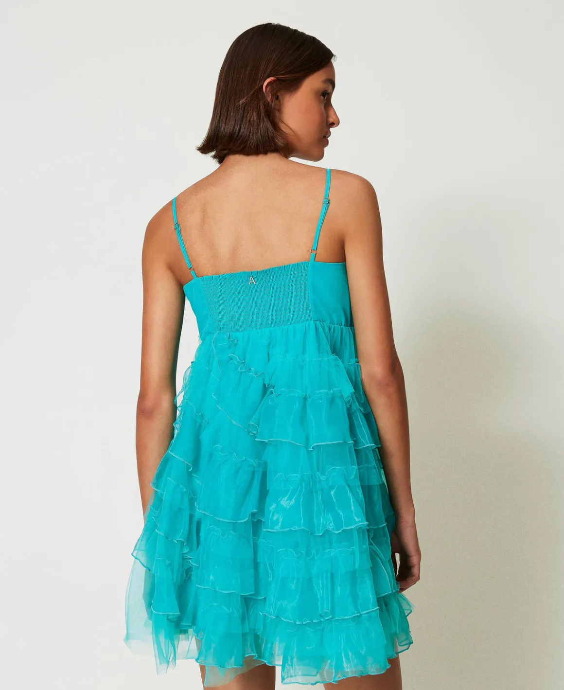TWINSET Milano Abito Corto In Tulle E Organza | Vestiti Da Cerimonia | Vestiti Eleganti