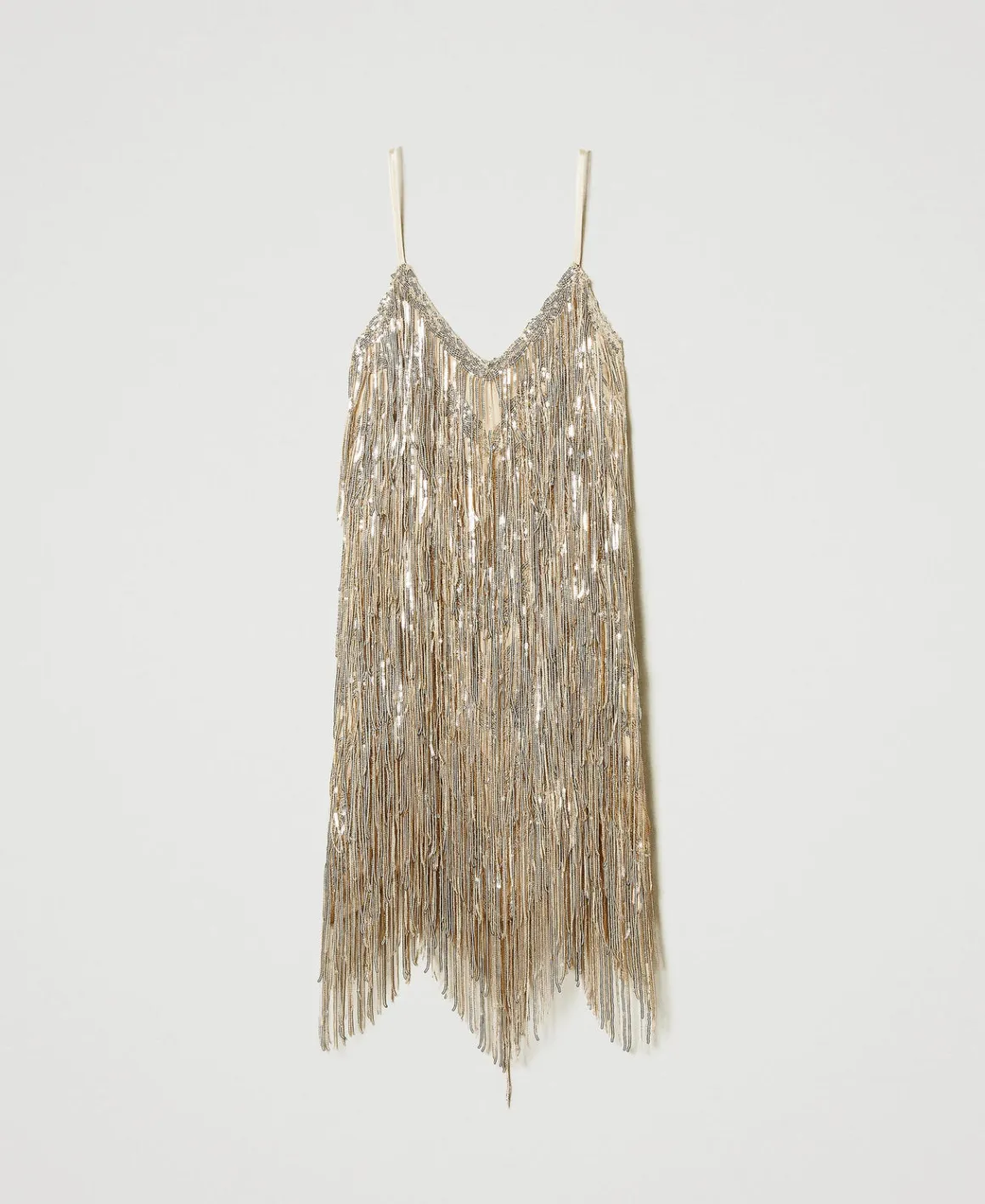 TWINSET Milano Abito Corto MYFO Con Frange Di Paillettes | Vestiti Da Cerimonia | Vestiti Eleganti