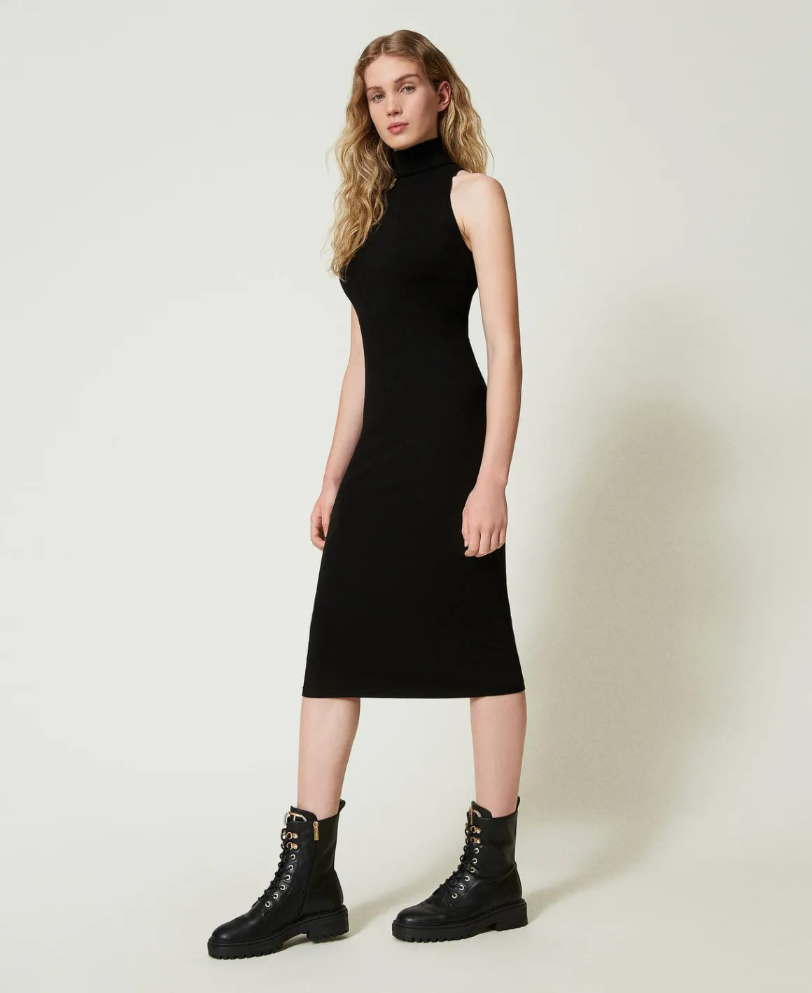 TWINSET Milano Abito Halter Longuette In Maglia | Vestiti Eleganti | Vestiti In Maglia