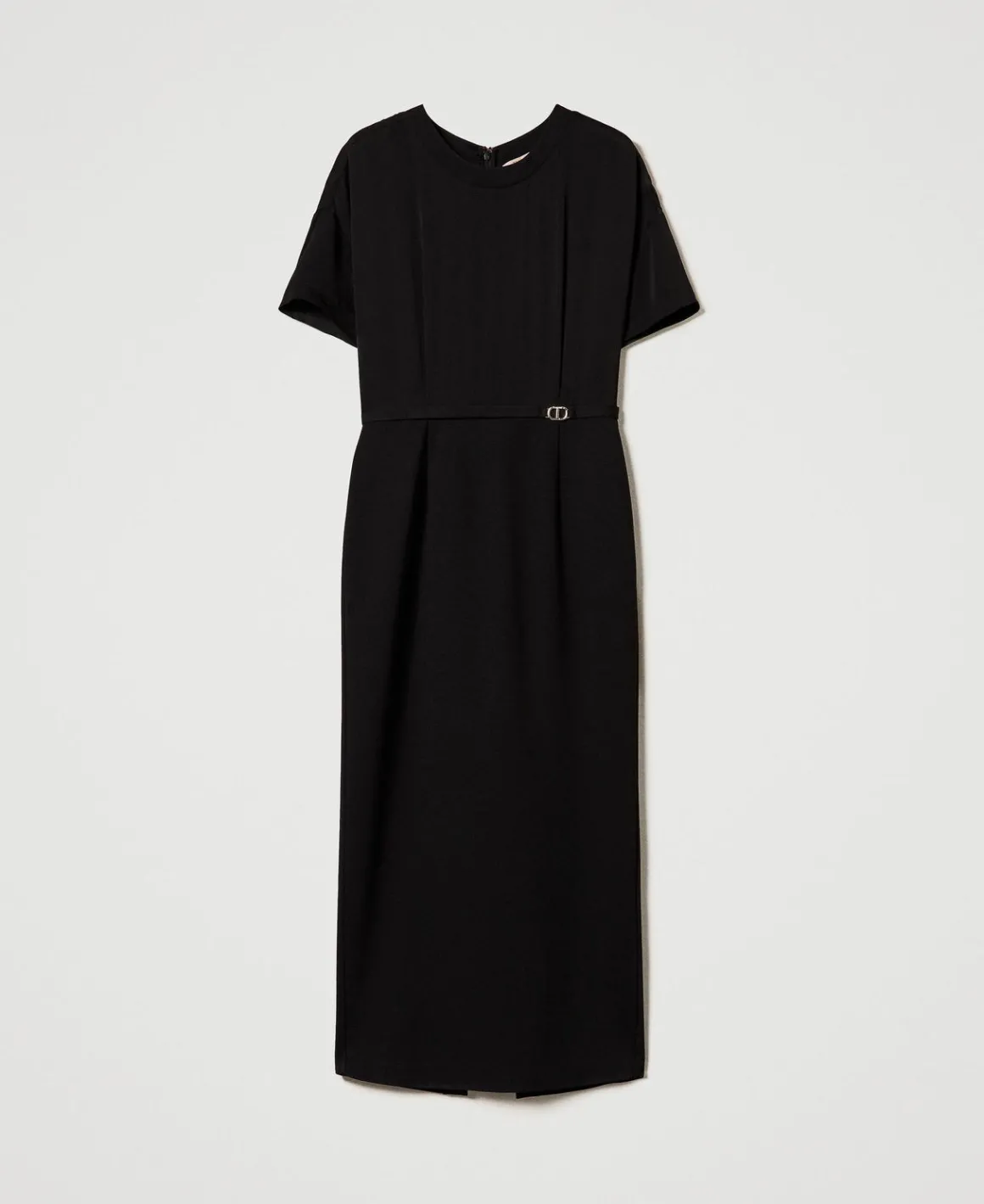 TWINSET Milano Abito Longuette Con Cinturino Oval T | Vestiti Da Cerimonia | Vestiti Eleganti