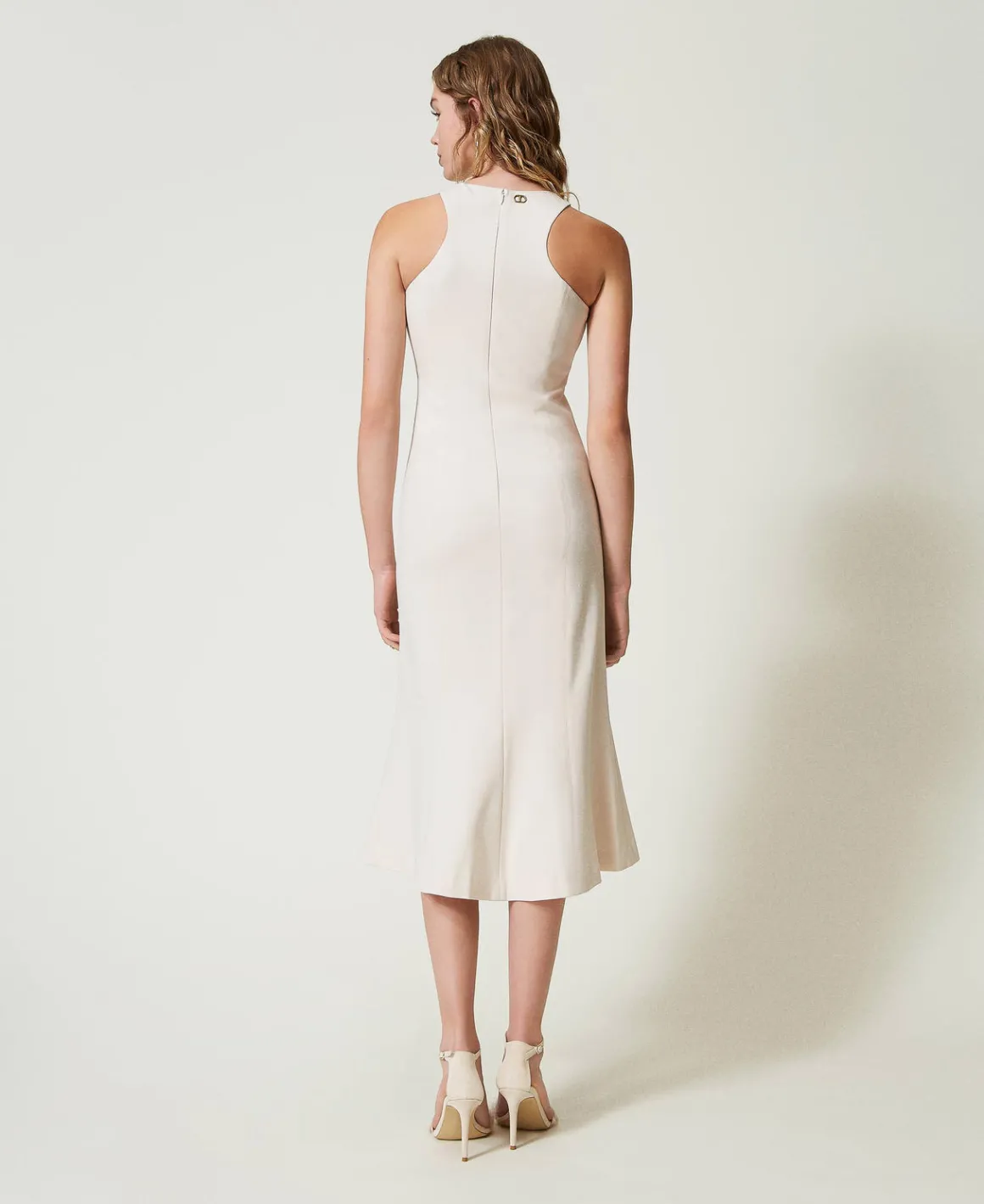 TWINSET Milano Abito Longuette Con Scollatura All'americana | Vestiti Da Cerimonia | Vestiti Eleganti