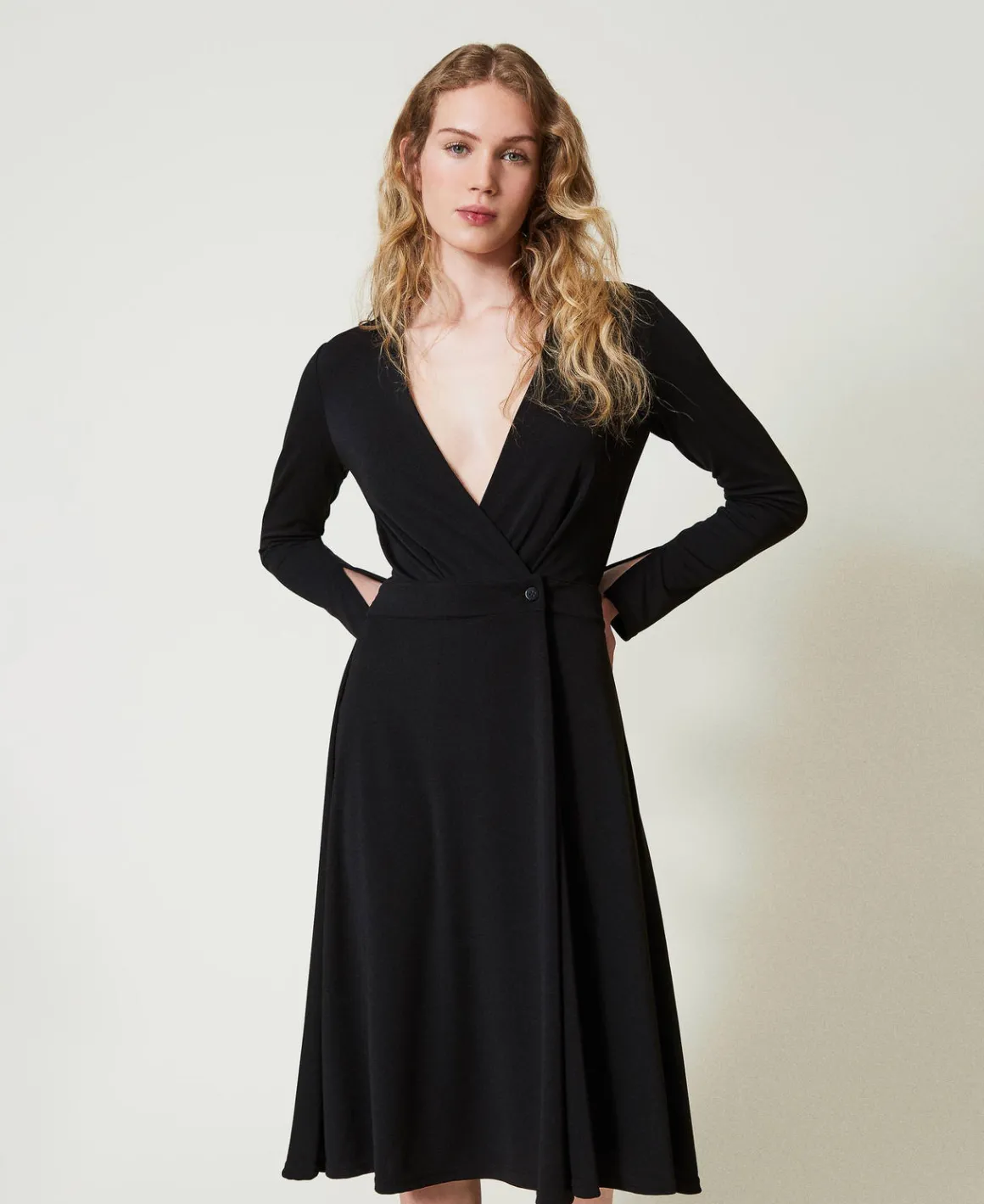 TWINSET Milano Abito Longuette In Jersey Crêpe | Vestiti Longuette