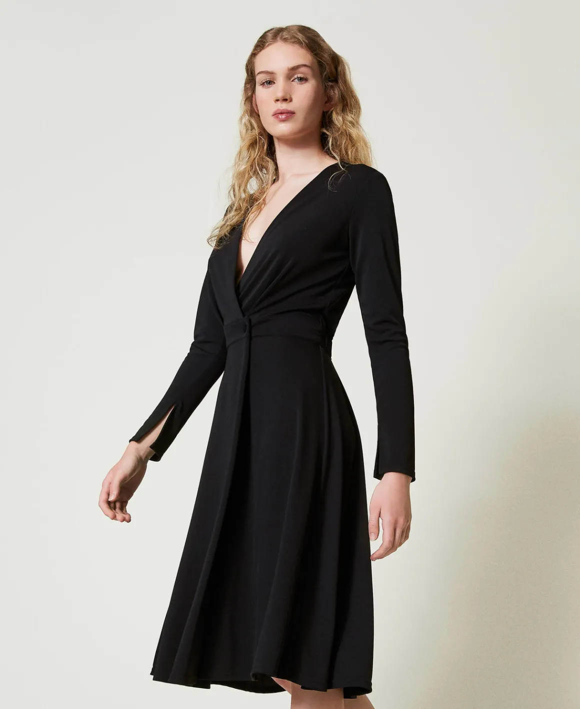 TWINSET Milano Abito Longuette In Jersey Crêpe | Vestiti Longuette