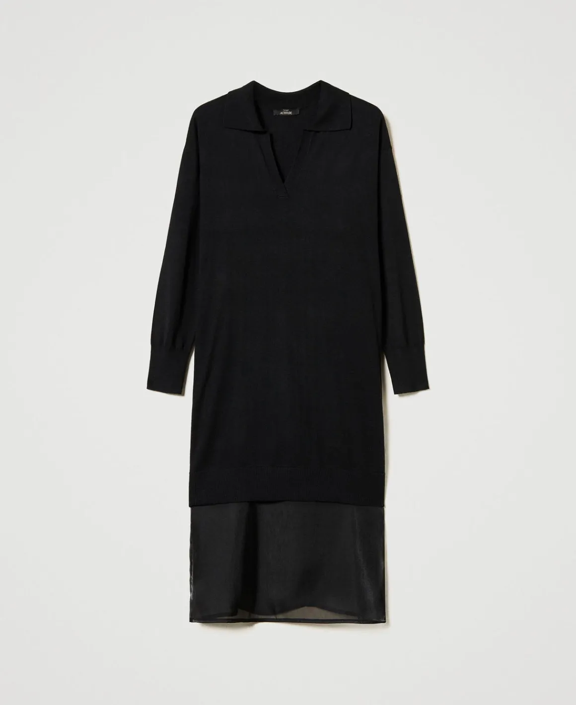 TWINSET Milano Abito Longuette In Maglia Con Sottoveste | Vestiti In Maglia | Vestiti Longuette
