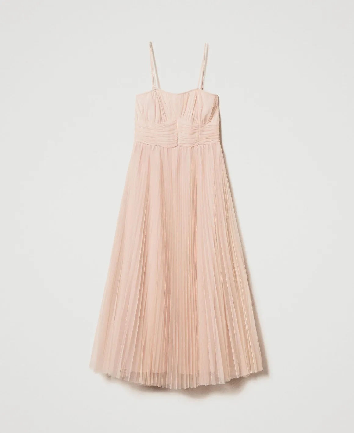 TWINSET Milano Abito Longuette In Tulle Plissé | Vestiti Da Cerimonia | Vestiti Eleganti