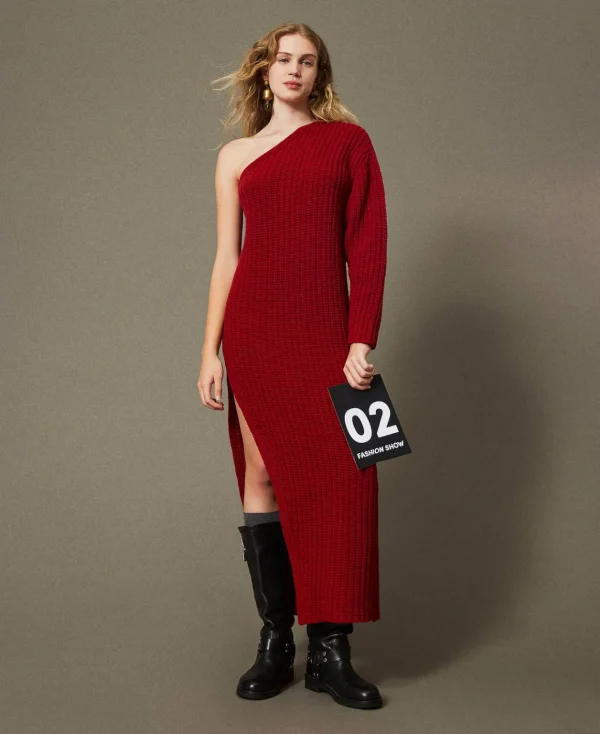 TWINSET Milano Abito Lungo 'Alice' In Maglia | Vestiti Eleganti | Vestiti In Maglia
