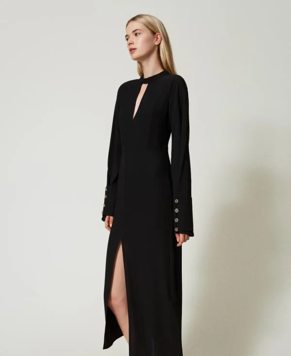 TWINSET Milano Abito Lungo In Crêpe Georgette | Vestiti Lunghi