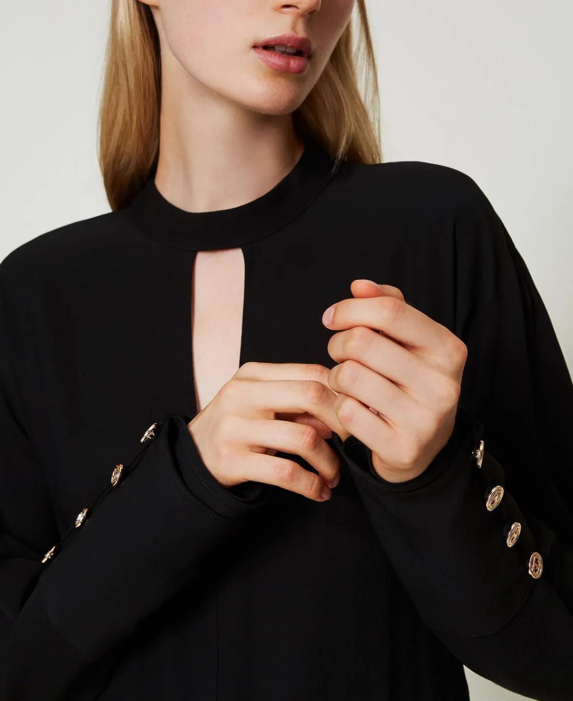 TWINSET Milano Abito Lungo In Crêpe Georgette | Vestiti Lunghi