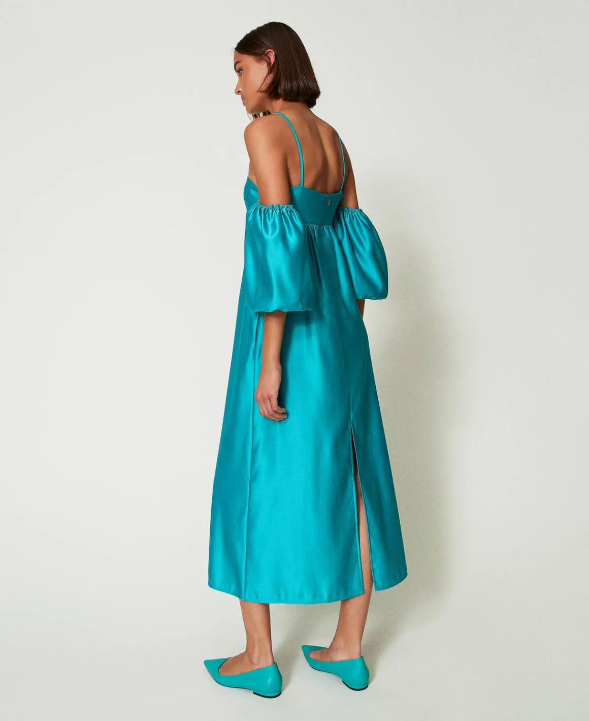 TWINSET Milano Abito Lungo In Duchesse | Vestiti Da Cerimonia | Vestiti Eleganti