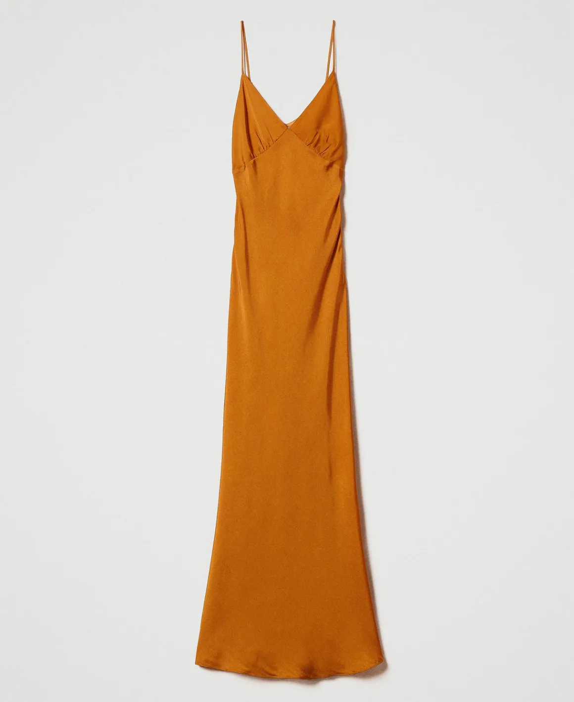 TWINSET Milano Abito Lungo In Raso Con Spalline Sottili | Vestiti Da Cerimonia | Vestiti Eleganti