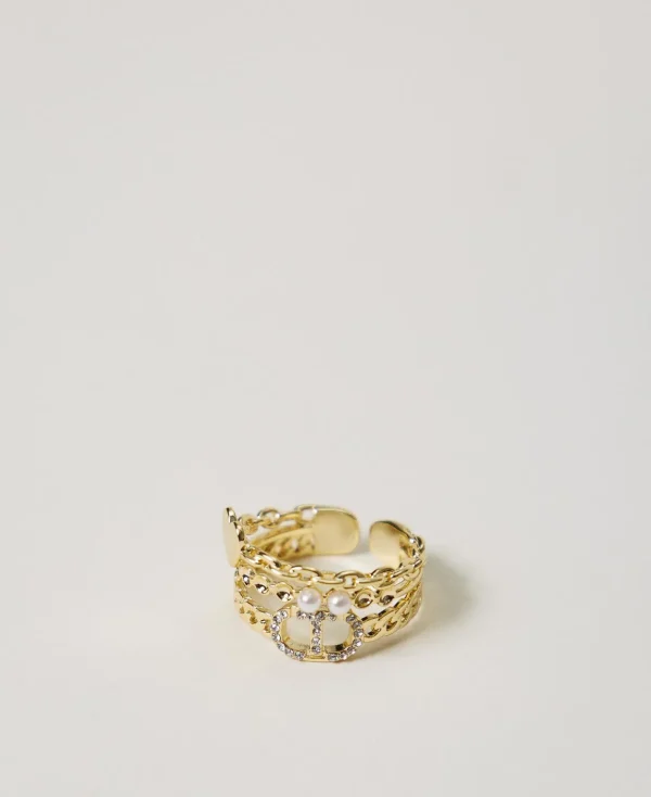 TWINSET Milano Anello Con Perle E Oval T | Bijoux
