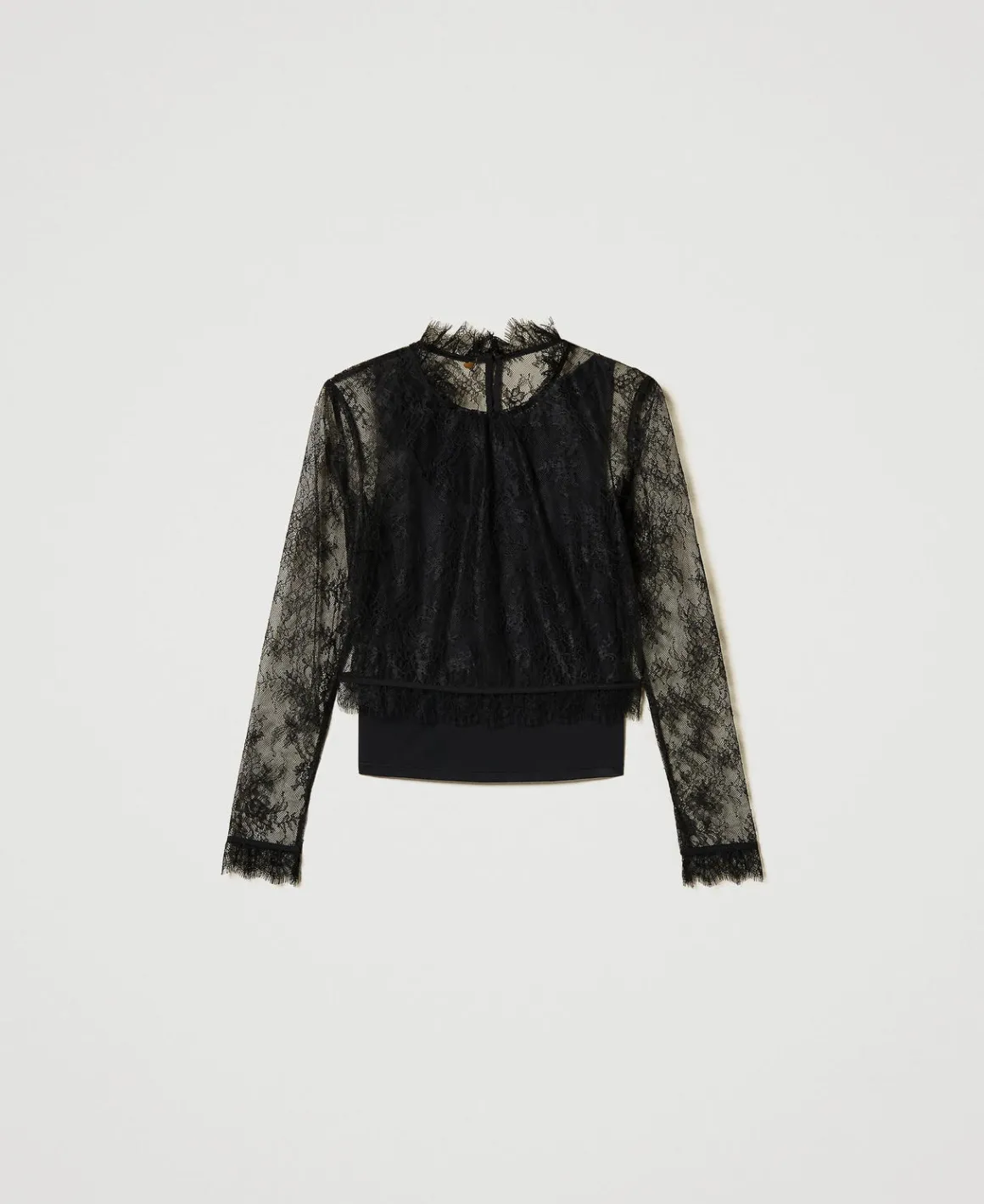 TWINSET Milano Blusa Cropped In Pizzo E Top | Bluse E Camicie