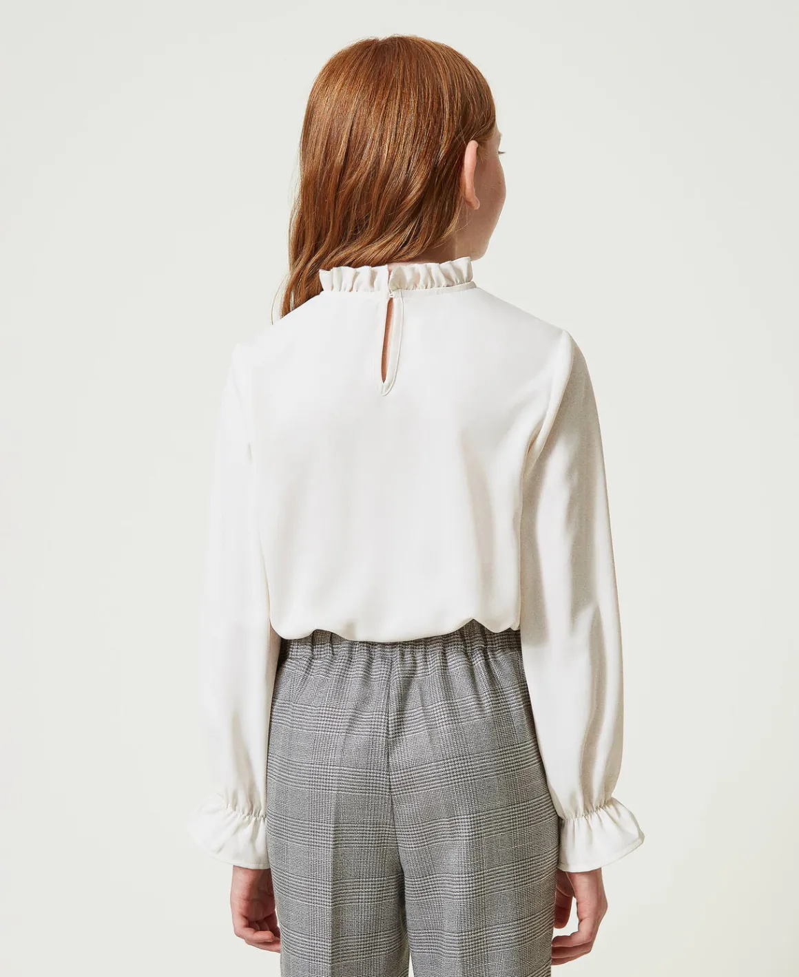 TWINSET Milano Blusa In Crêpe De Chine Con Jabot | Bluse E Camicie