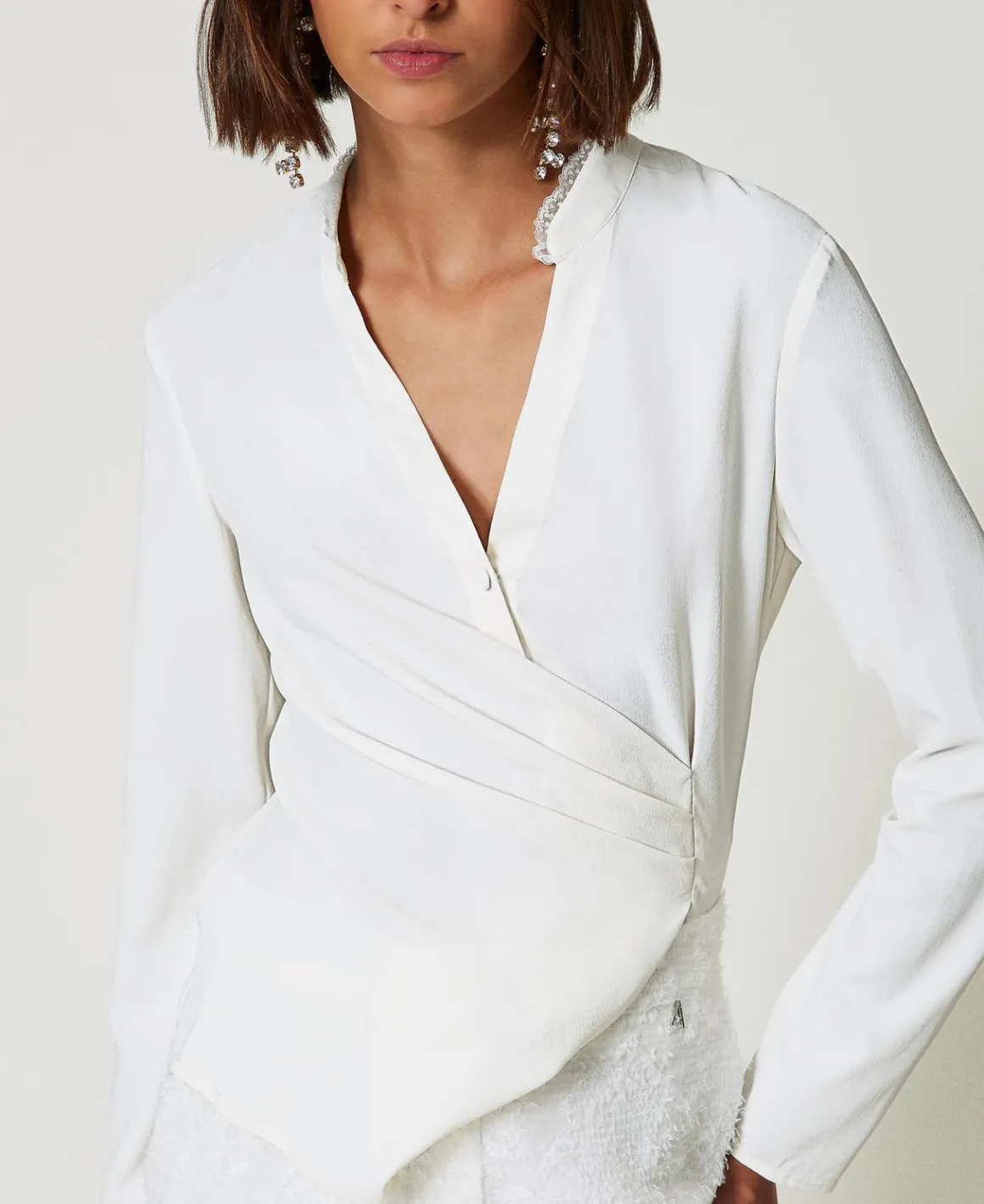TWINSET Milano Blusa In Crêpe De Chine Riciclato | Bluse E Camicie