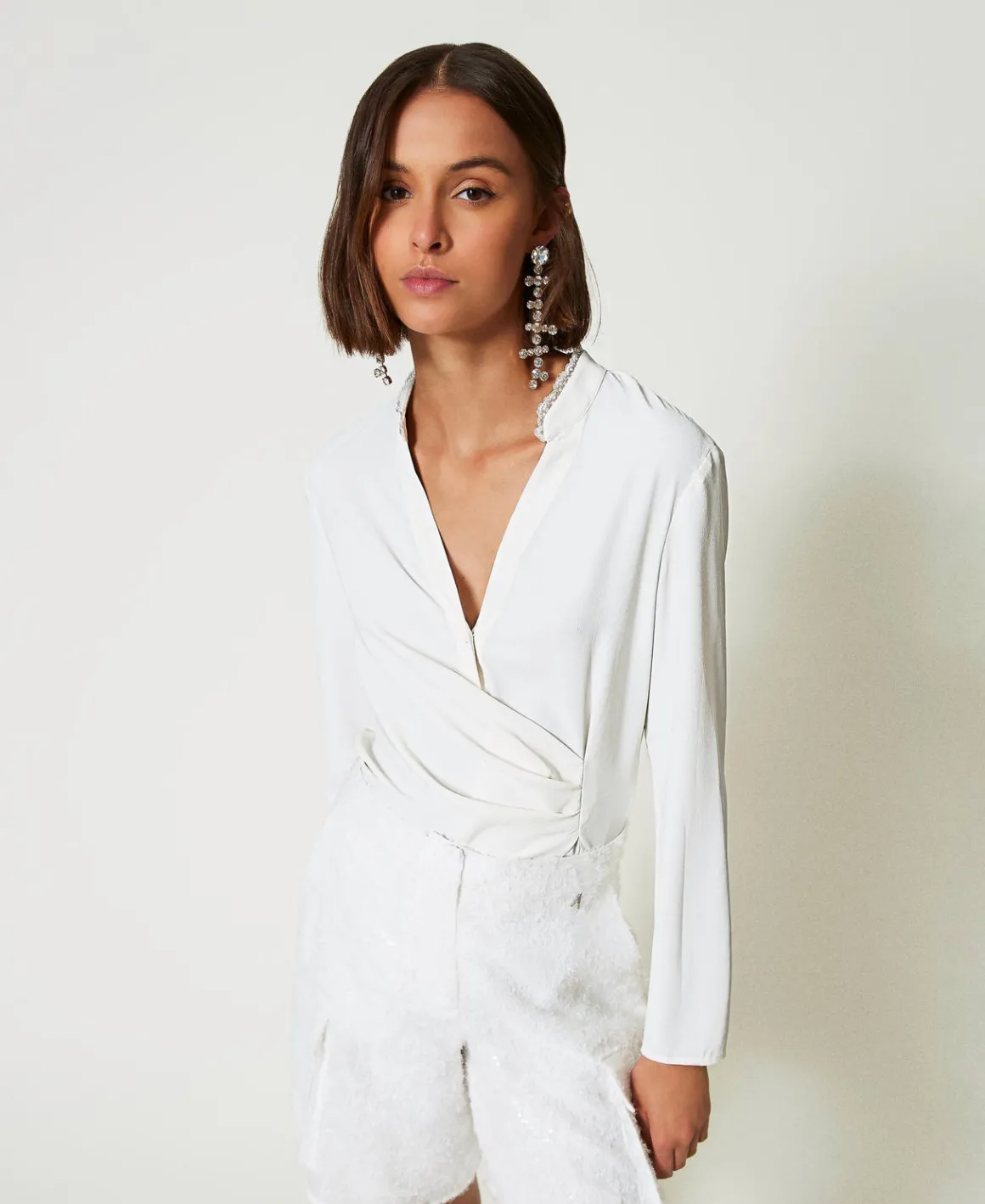 TWINSET Milano Blusa In Crêpe De Chine Riciclato | Bluse E Camicie