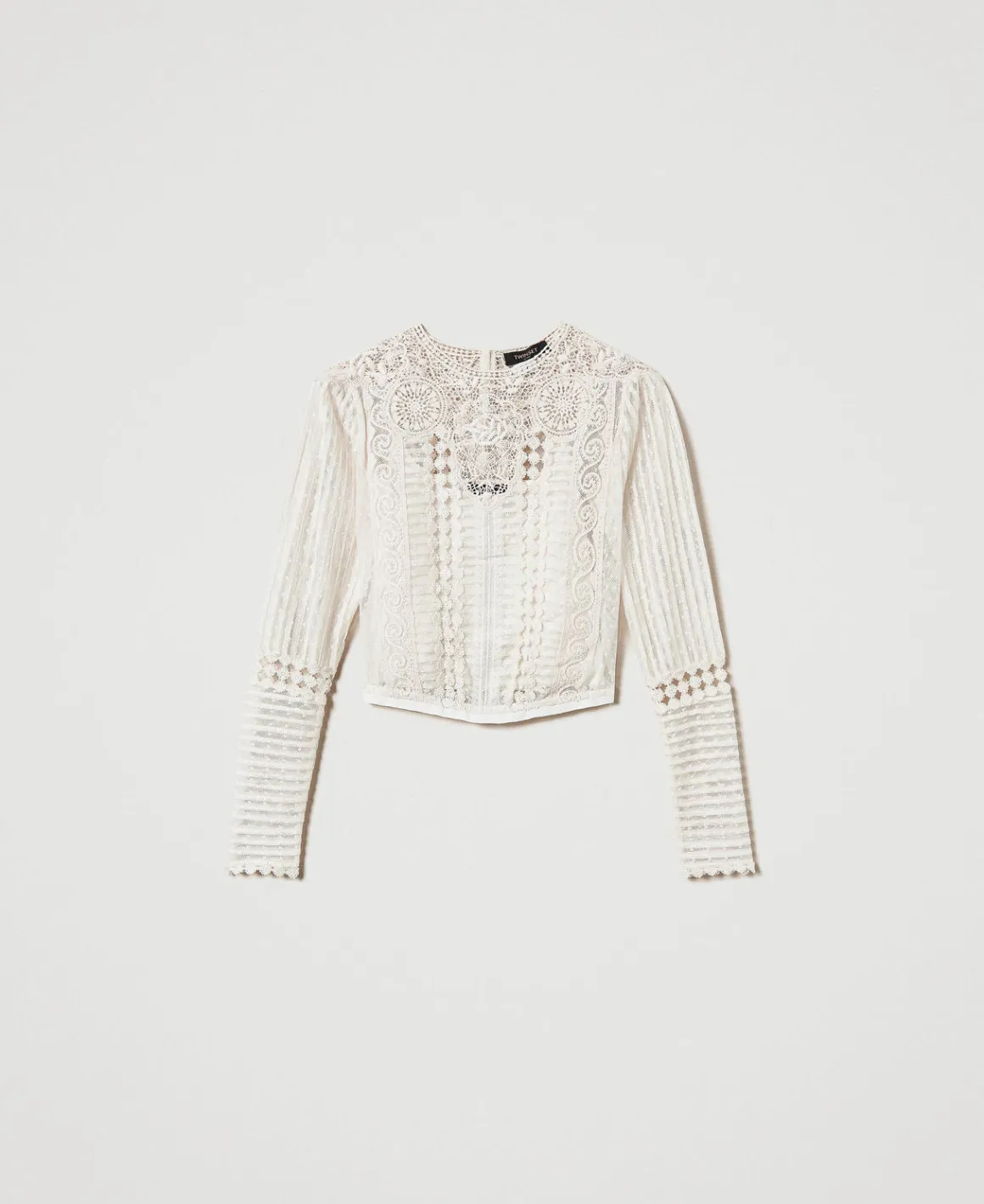 TWINSET Milano Blusa In Mussola Con Pizzo E Ricami | Bluse E Camicie