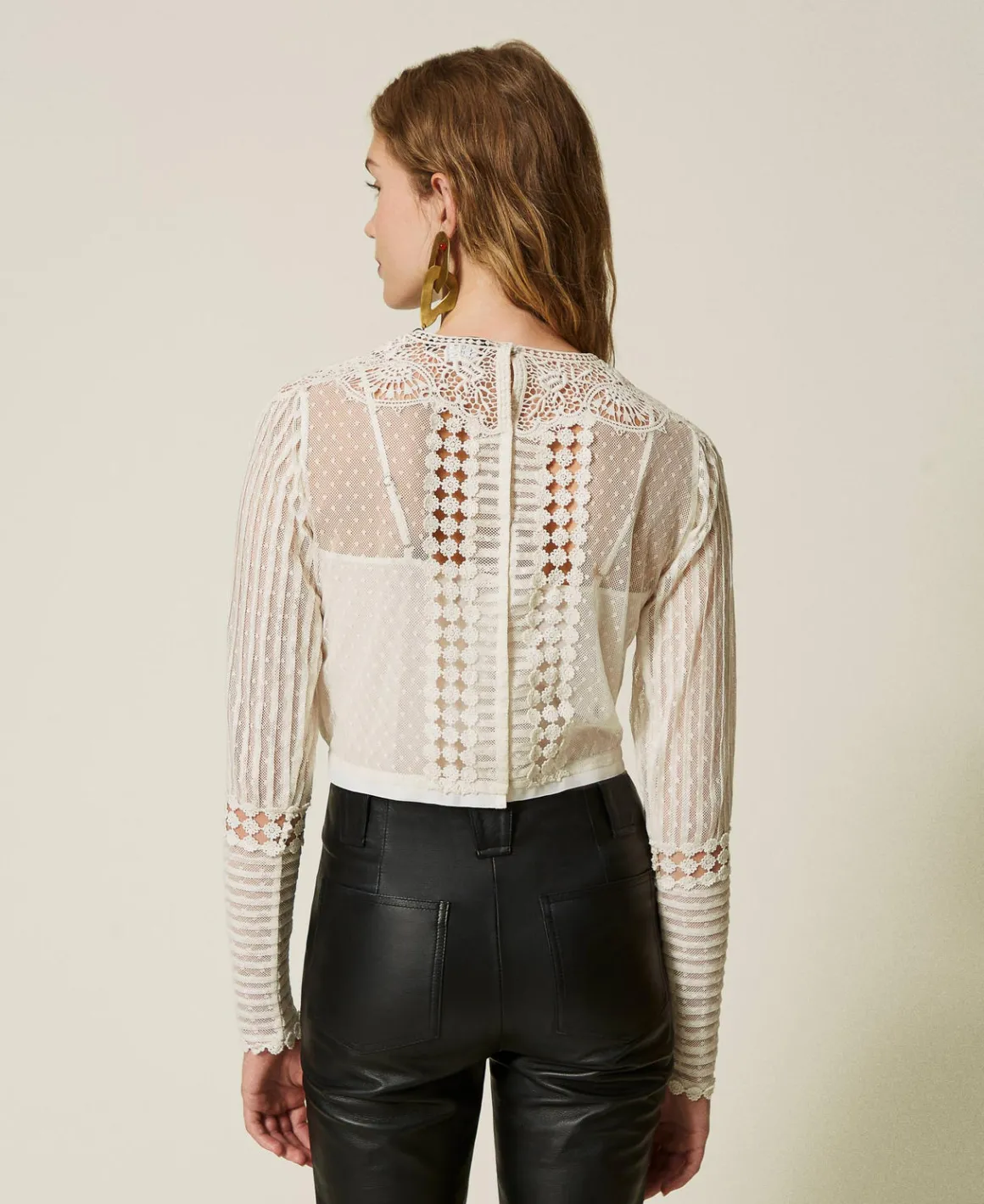 TWINSET Milano Blusa In Mussola Con Pizzo E Ricami | Bluse E Camicie