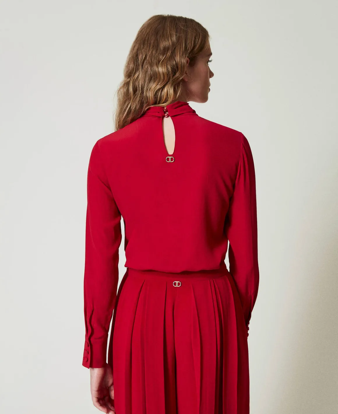 TWINSET Milano Blusa Misto Seta Con Fiocco | Bluse E Camicie