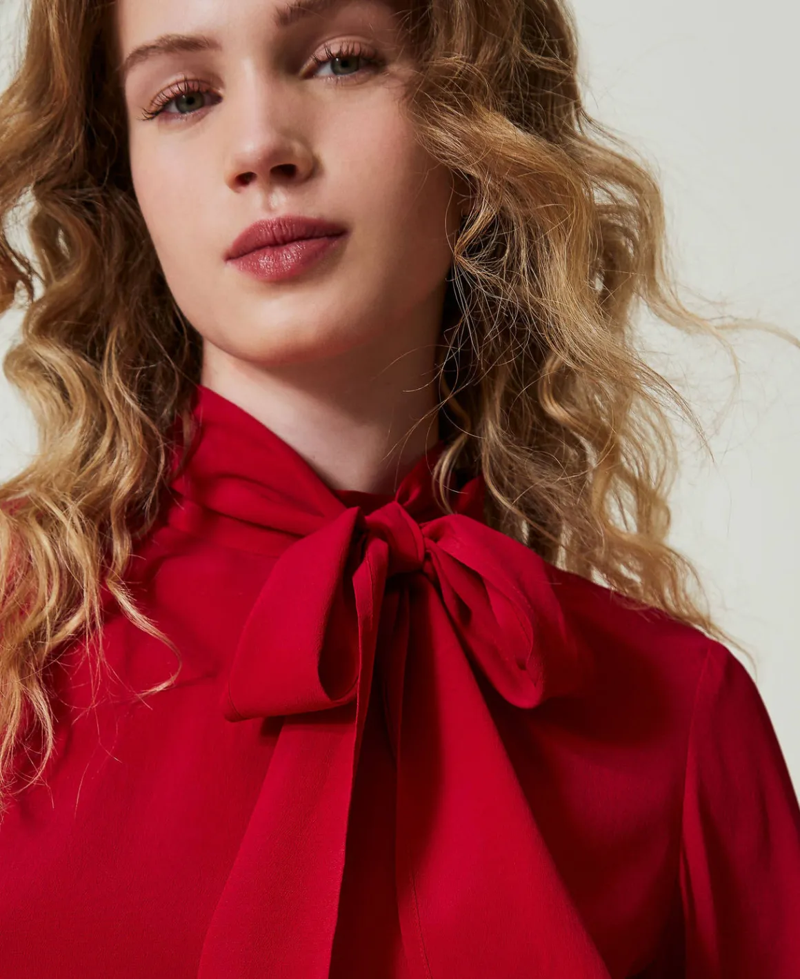 TWINSET Milano Blusa Misto Seta Con Fiocco | Bluse E Camicie