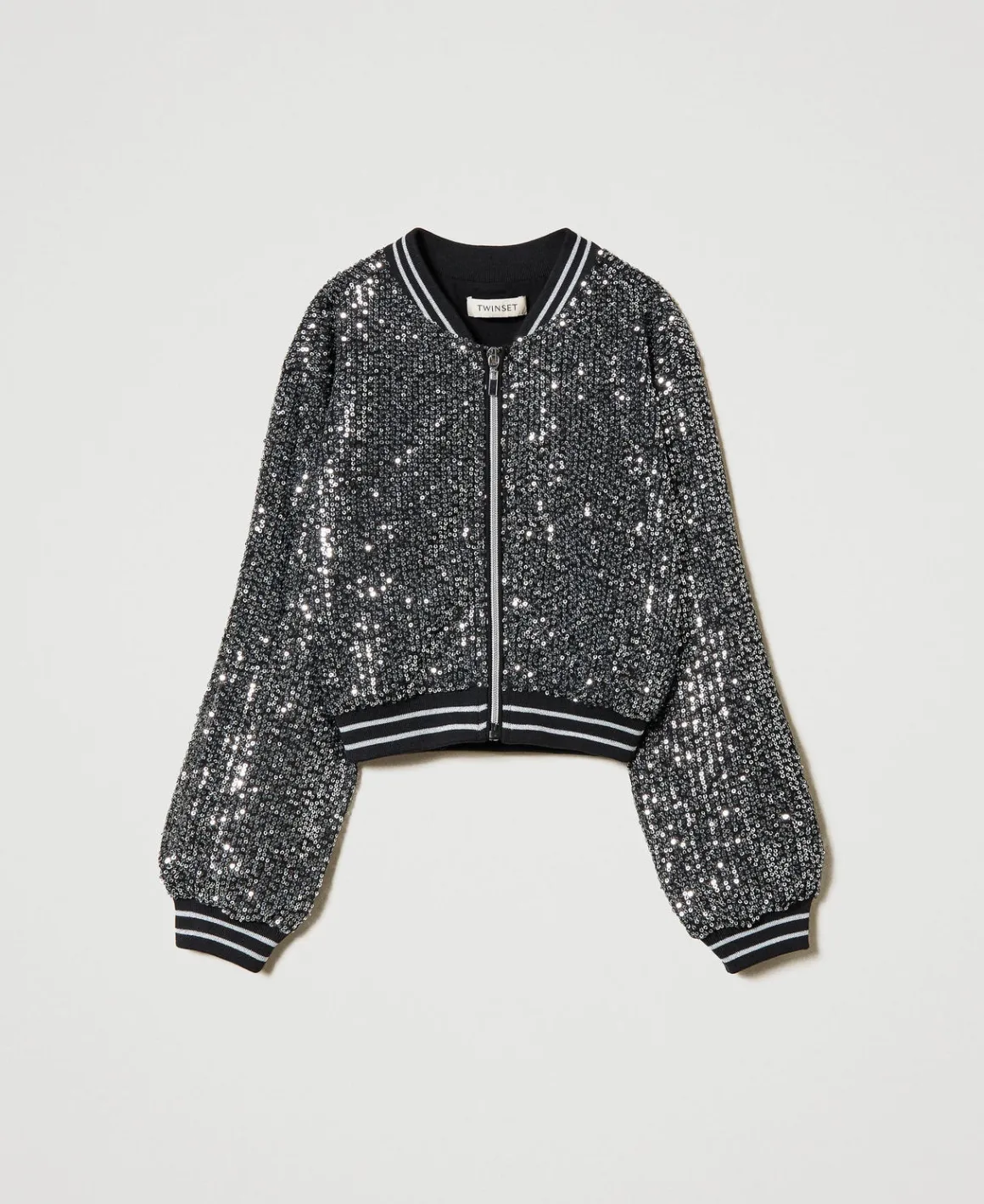 TWINSET Milano Bomber In Full Paillettes | Giacche E Capispalla