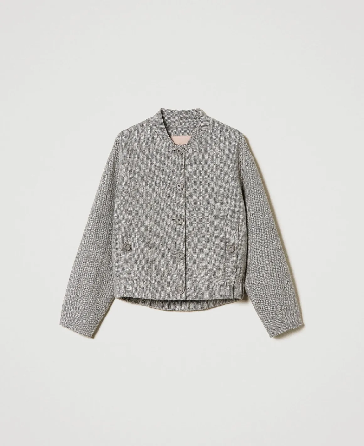 TWINSET Milano Bomber In Panno Double Con Paillettes | Giacche E Piumini