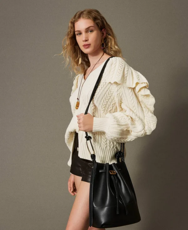 TWINSET Milano Borsa A Secchiello 'Jane' In Pelle | Borse A Spalla | Borse A Tracolla