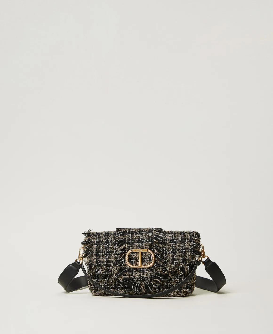 TWINSET Milano Borsa A Tracolla 'Amie' Media In Tweed | Borse A Mano | Borse A Spalla