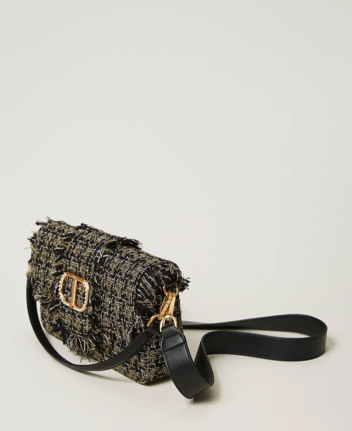 TWINSET Milano Borsa A Tracolla 'Amie' Media In Tweed | Borse A Mano | Borse A Spalla