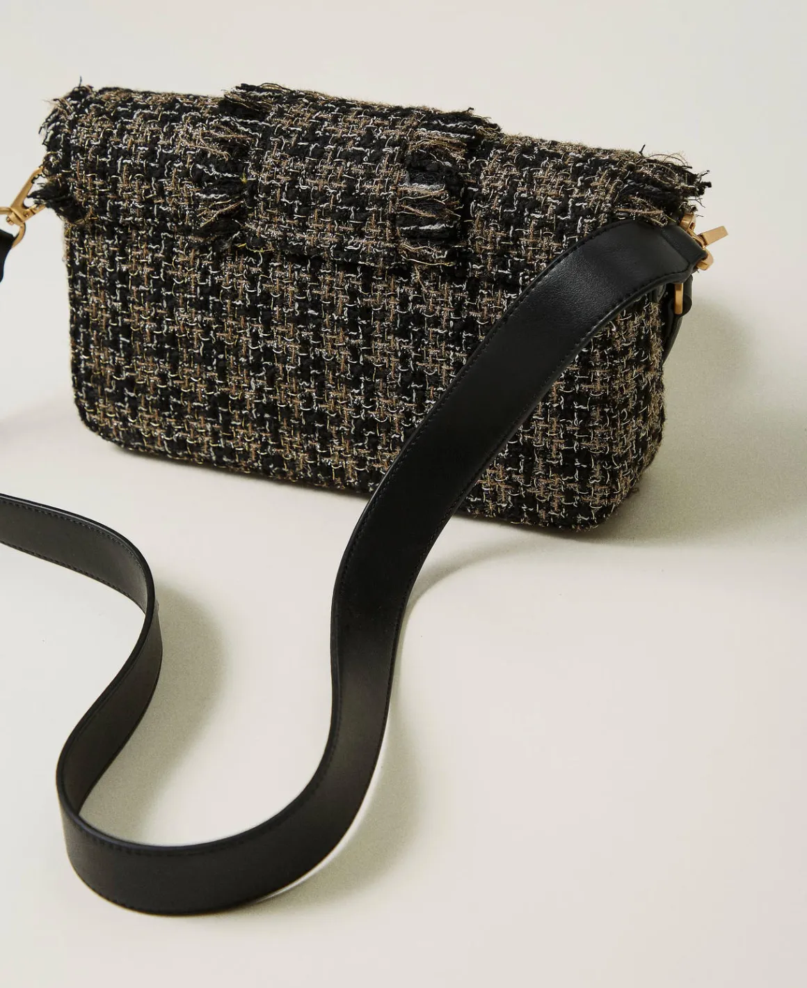 TWINSET Milano Borsa A Tracolla 'Amie' Media In Tweed | Borse A Mano | Borse A Spalla