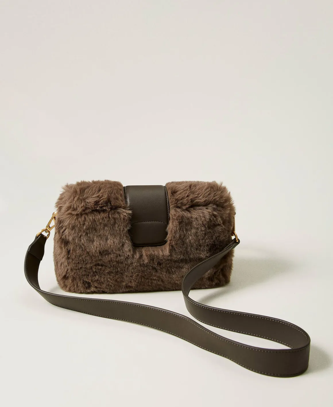 TWINSET Milano Borsa A Tracolla 'Amie' Media In Faux Fur | Borse A Mano | Borse A Spalla