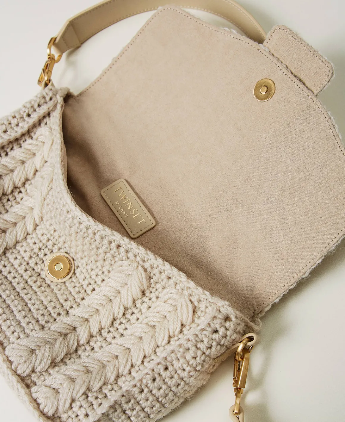 TWINSET Milano Borsa A Tracolla 'Amie' Media In Tricot | Borse A Spalla | Borse A Tracolla