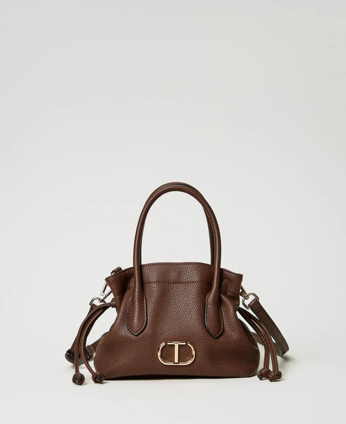 TWINSET Milano Borsa A Tracolla Con Oval T E Coulisse | Borse A Mano | Borse A Spalla