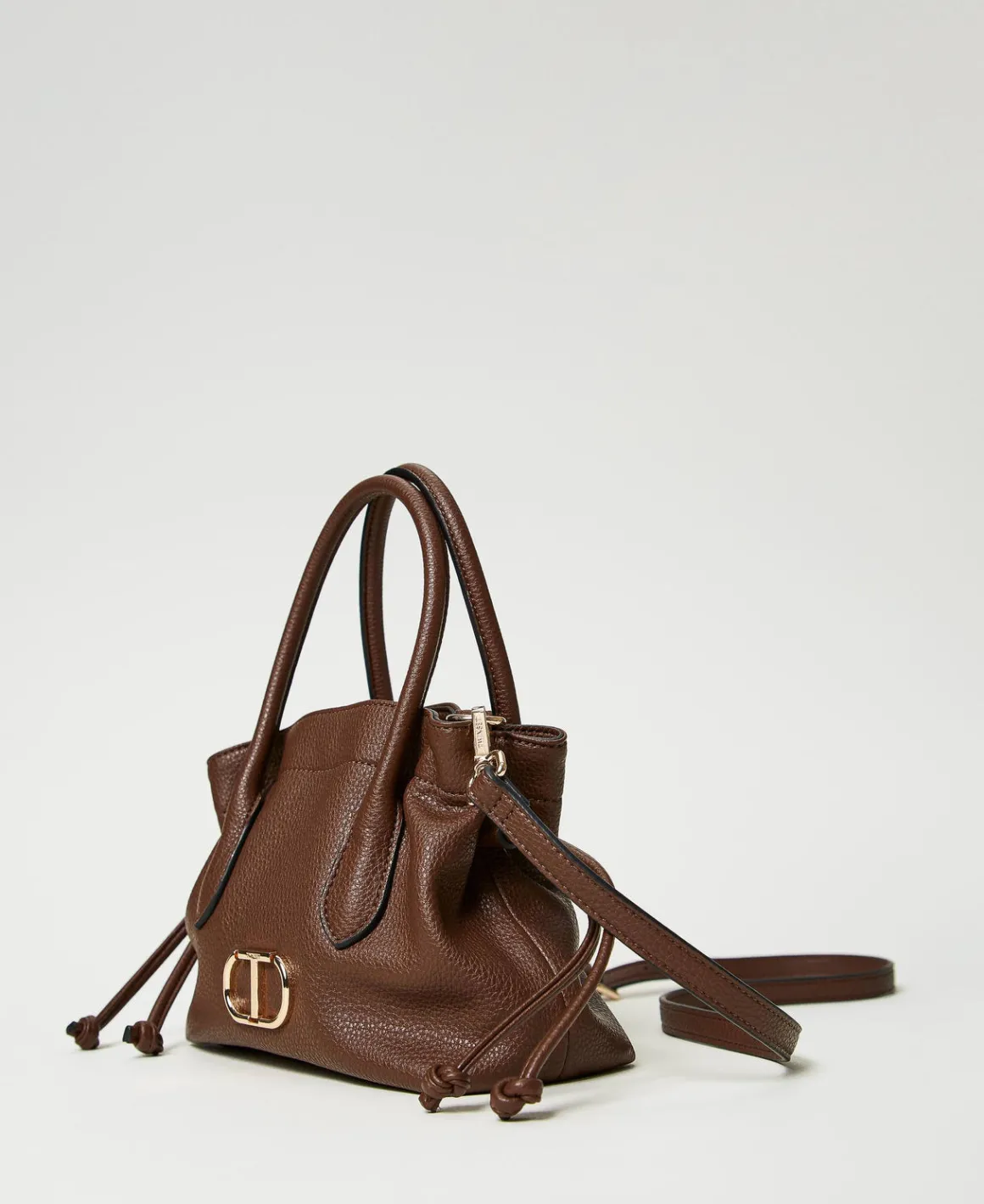 TWINSET Milano Borsa A Tracolla Con Oval T E Coulisse | Borse A Mano | Borse A Spalla