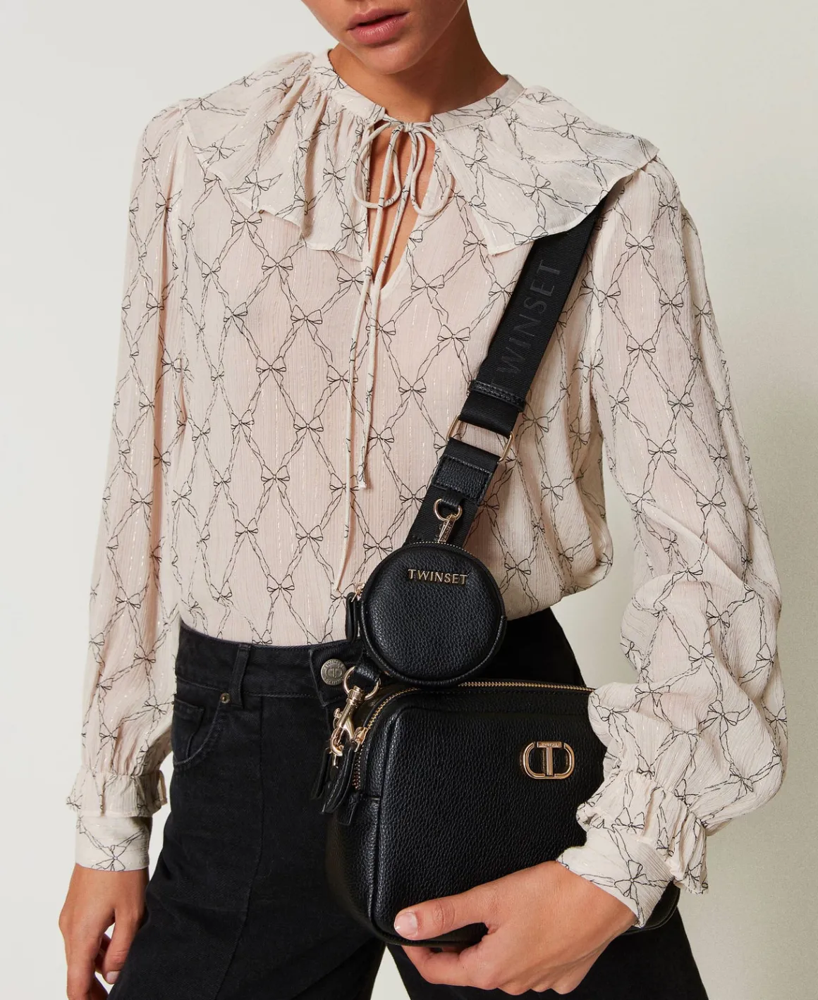TWINSET Milano Borsa A Tracolla Con Portamonete | Borse A Mano | Borse A Spalla