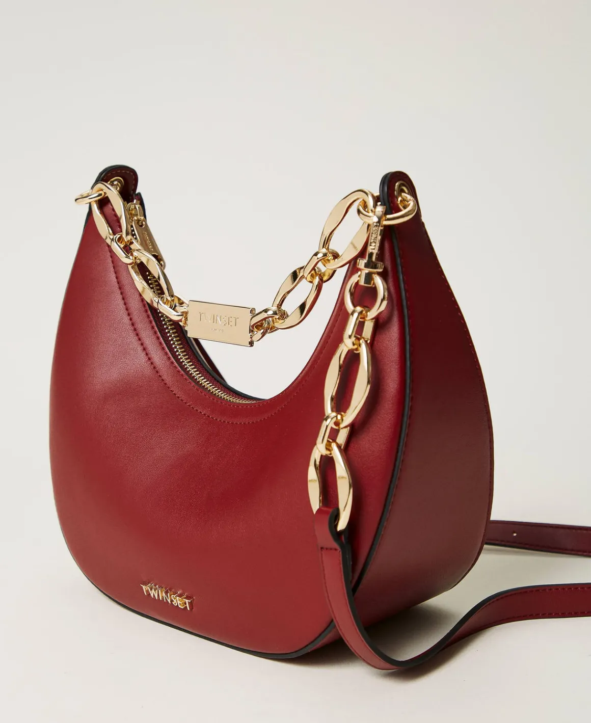 TWINSET Milano Borsa A Tracolla ‘Miss Twinset’ Con Catena Logo | Borse Hobo | Borse A Spalla