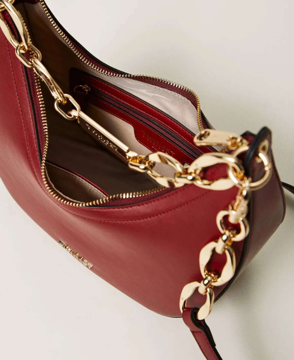 TWINSET Milano Borsa A Tracolla ‘Miss Twinset’ Con Catena Logo | Borse Hobo | Borse A Spalla