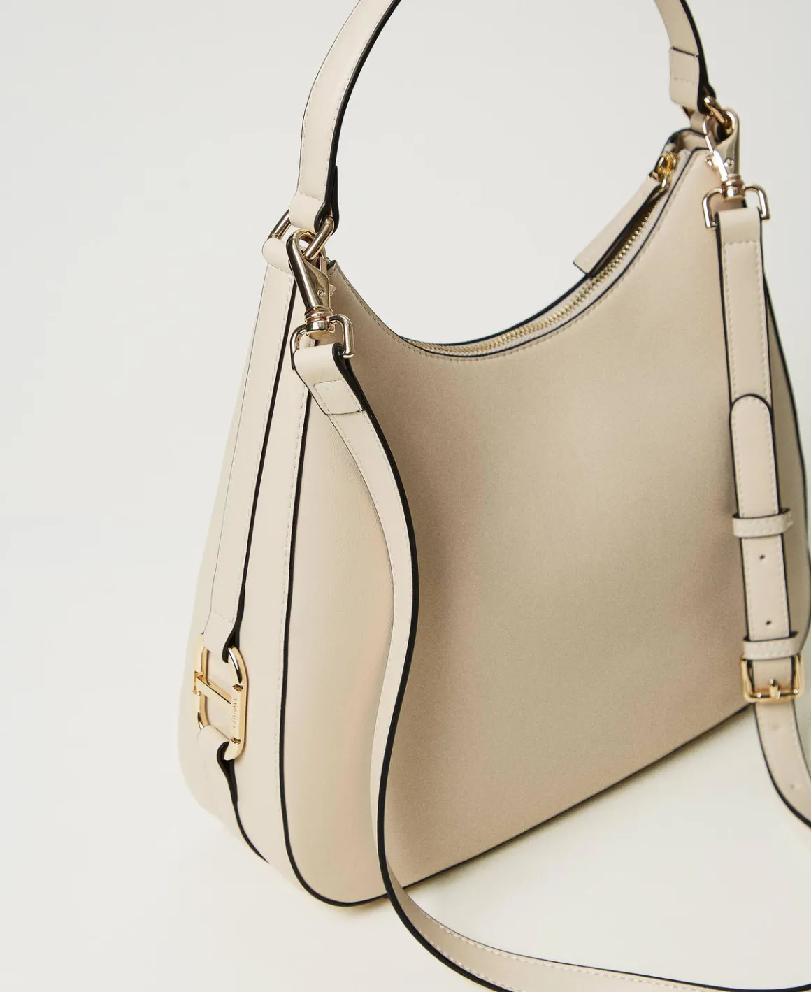 TWINSET Milano Borsa Hobo Con Fibbia Oval T | Borse Hobo | Borse A Mano